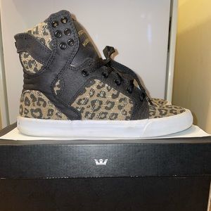 Cheetah print Supra sneakers